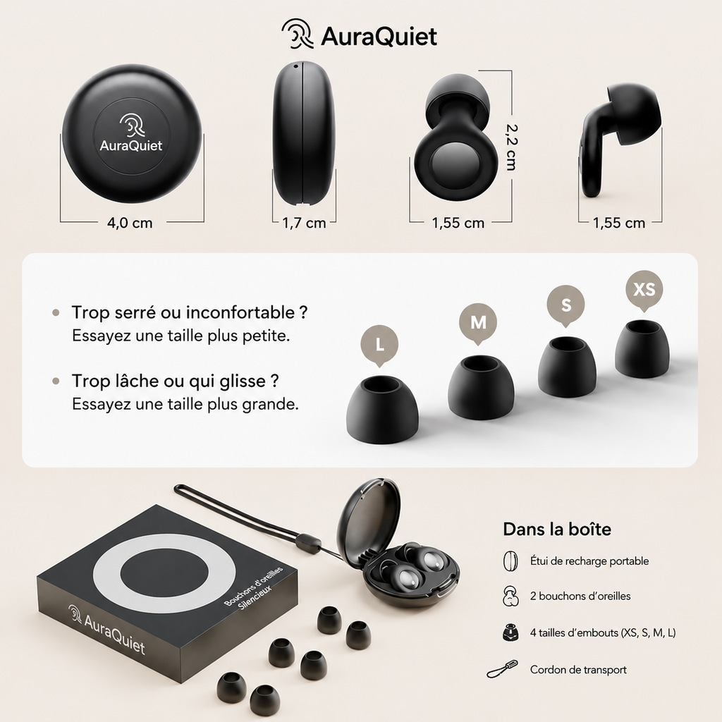 AuraQuiet -SilentSleep Soft Ear Plugs