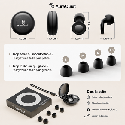 AuraQuiet -SilentSleep Soft Ear Plugs