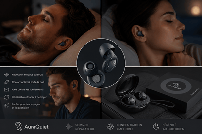 AuraQuiet -SilentSleep Soft Ear Plugs