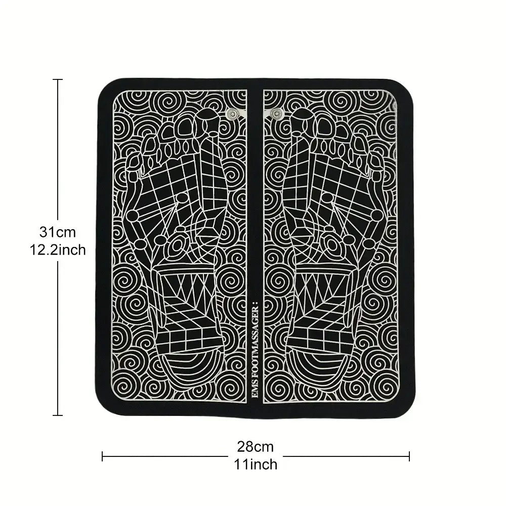 AuraStep™ Tapis de massage électrique pour pieds avec design ergonomique pour un soulagement optimal.